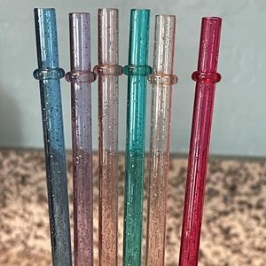 Lot of 3 VENTI Glitter Tumbler Replacement Straws